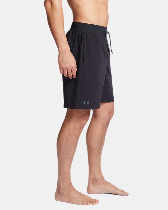 Men's UA Comfort Waistband Notch Shorts, Black, pdpMainDesktop image number 2